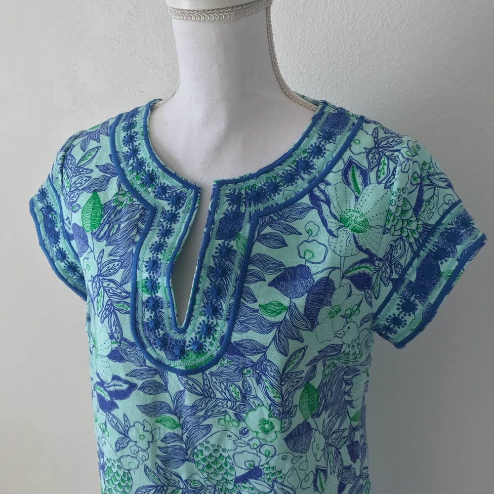 Vineyard Vines Cordia Floral Tunic Dress Size 4 - Picture 3 of 8